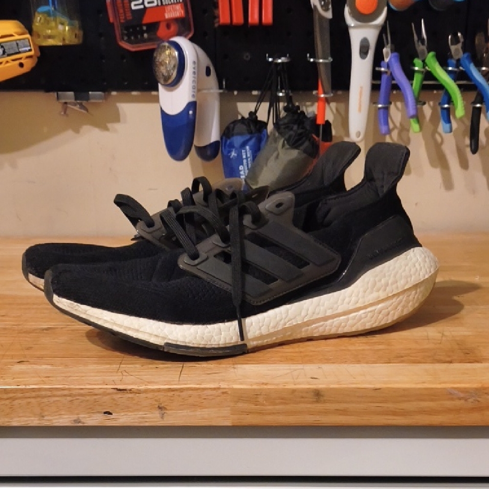 Adidas Ultraboost Men's Black and White Running Shoes